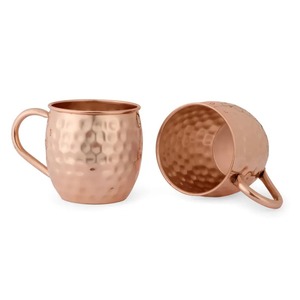 Metal Stylish & Functional Eco-Friendly Handcrafted Pure <b>Copper</b> Mug Set Solid Pattern Ceramic <b>Cups</b> for Drinks - Product Image 3