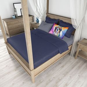 Bernese Mountain Dog Hippie Dawg Obra DE ARTE Ligero Super Suave Fácil cuidado Decorativo Funda De Almohada estándar - Product Image 4