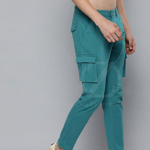 Pantalon cargo décontracté pour homme, coupe droite, plusieurs poches, 100% coton, respirant, séchage rapide, écologique, léger, pour l'extérieur - Product Image 3