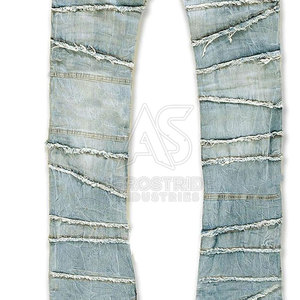 Pantalones Casuales para Hombre, Estilo Apilado, Lona Premium Elástica, Ligeros, Corte Relajado Personalizado, Transpirables, Ecológicos, Elegantes para Uso Diario - Product Image 6