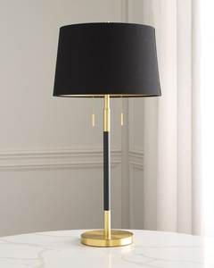 Modern Iron Table Lamp Beige <b>Drum</b> Fabric <b>Shade</b> E26 LED 3000K Warm <b>Light</b> Switch Control CRI 80 Decorative Lighting for Bedroom - Product Image 2