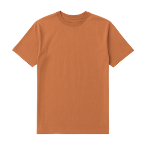 T-shirt pour homme en coton 100% brodé de qualité supérieure, 230g, couleur orange brûlé, confortable, décontracté, streetwear, tee-shirt doux et respirant - Product Image 2