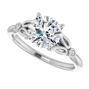 Bague Solitaire en Moissanite Taille Brillant Sertie à Griffes en Argent Sterling 925 Plaqué Or 18K – Luxe, Fiançailles, Mariage, Promesse - Product Image 3