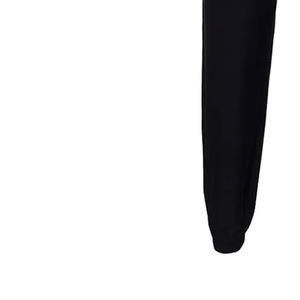 Pantalones de chándal de invierno para hombre, negros, 100% algodón, anti-bolitas, con cintura elástica y cordón, estilo casual, jogger, de punto de peso medio, frente liso - Product Image 6