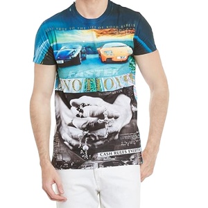 T-shirt en jersey imprimé pour homme de qualité supérieure, commande en gros OEM - Product Image 4