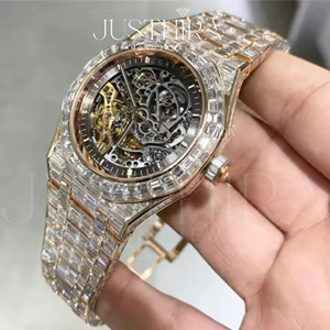 Montre en quartz avec diamant moissanite de qualité supérieure, best-seller, bijou de mode, étanche, cadeau pour homme, disponible en grande quantité - Product Image 5