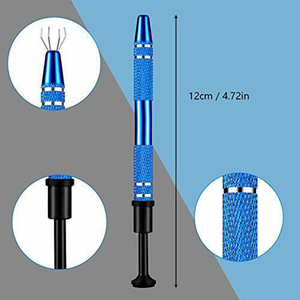Pinces à billes pour piercing 4,7 pouces en acier chirurgical 3mm-8mm – Outils en acier inoxydable allemand pour perles – Outils de piercing corporel - Product Image 4