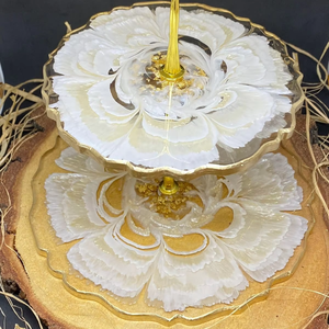 Elegante soporte de resina para pasteles, ideal para servir en la hora del té, herramienta perfecta para decoración. - Product Image 1