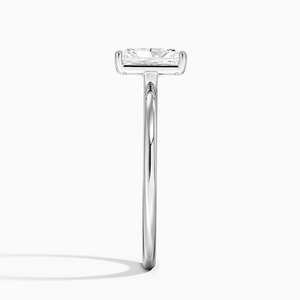 BOJ <b>Ring</b> 098 Radiant Cut 925 <b>Silver</b> Halo Stone Prong Setting <b>Solitaire</b> Diamond <b>Ring</b> 2ct D Color VVS1 Moissanite GRA Certified - Product Image 3