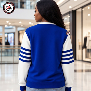 เสื้อคาร์ดิแกนอะคริลิกปักลายถักสำหรับผู้หญิง Zeta Phi Beta Finer |   ZOB Sorority ชุดปักลายสไตล์วินเทจสำหรับสุภาพสตรี - Product Image 2