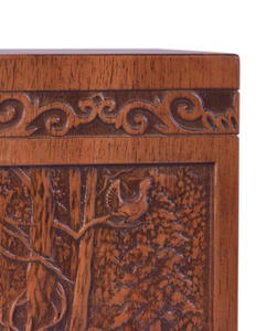 Urnes funéraires décoratives en bois naturel faites à la main de style américain moderne pour adultes, pour hommes et femmes, à bas prix - Product Image 5