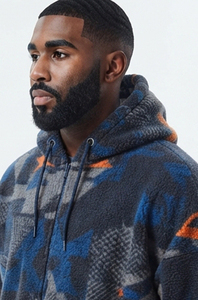 Survêtement sublimé pour homme, coupe ample, décontracté, 100 % polyester polaire, style streetwear, hiver, avec capuche, jogging, survêtement de sport - Product Image 4