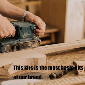 Kit de guitare basse électrique 4 cordes style flamme DIY, corps en acajou, manche en érable avec accessoires - Product Image 2