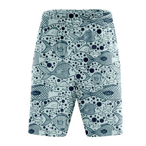 Shorts de bain pour hommes à séchage rapide en gros, 100 % polyester, avec logo personnalisé, coupe-vent et écologiques - Product Image 3