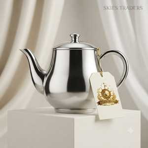 กาต้มกาแฟสแตนเลสแบบปากยาวทรงคอห่าน พร้อมด้ามจับไม้ - Product Image 5