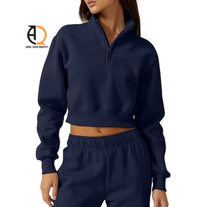 เสื้อครอปท็อปผ้าฟลีซแฟชั่นสตรีทแวร์สำหรับผู้หญิง - Product Image 1