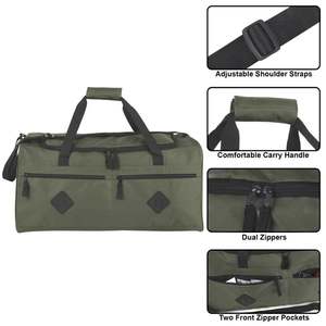 Sac de voyage décontracté vert olive en TPU imperméable 25L avec sangle réglable, fermeture éclair et multiples poches - Product Image 4