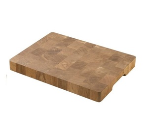 Planche à découper en bois naturel avec finition noyer, pour fruits, légumes et viande, pour cuisine et restaurant, directement du fabricant - Product Image 4
