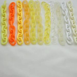 Collar de resina grande de estilo moderno con mezcla de colores, hecho a mano, punk, hueco, grueso, largo, para cumpleaños, cadena de pared, decoración del hogar. - Product Image 1