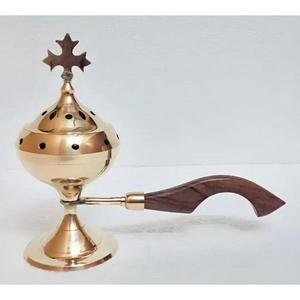 Brûleur d'encens en métal couleur or, designs personnalisables, articles de centre de table, cadeaux religieux, utilisation toute saison, décoration de festival - Product Image 2