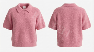 Camiseta Polo de Mohair 100% de Alta Calidad, Manga Corta, Tejido de Punto Suave, Cómoda, Informal, Elegante y Ligera - Product Image 4