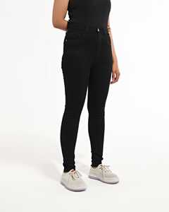 Jeans de Mezclilla de Corte Relajado Hechos en Pakistán para Mujer, Pantalones de Mezclilla Negros Clásicos y Elegantes de Cintura Alta, Ideales para Ropa Urbana - Product Image 3