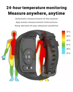 PT 4G Red SOS Fall GPS AGPS LBS WIFI Posición Alerta de caída Relojes para ancianos con temperatura Monitor de presión arterial Braceletsor - Product Image 2
