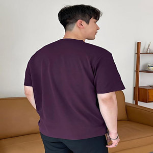 Venta al por mayor 100% algodón hombres camiseta de peso pesado de gran tamaño de manga corta de secado rápido serigrafía diseño personalizable - Product Image 2