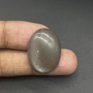 Pierre de lune grise naturelle authentique, taille ovale, 24,55 carats, pierre précieuse en vrac pour la fabrication de bijoux - Product Image 1