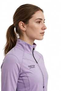 เสื้อแจ็คเก็ตผู้หญิง ONETEN APPAREL สีม่วงไลแลค คอตั้ง ซิปหน้า แขนยาว ระบายอากาศได้ดี ยืดหยุ่น เหมาะสำหรับโยคะและออกกำลังกาย - Product Image 2