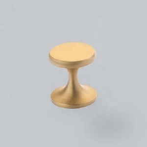 Poignée de meuble élégante en laiton nickelé poli, poignées et boutons modernes et durables pour commodes et tiroirs - Product Image 3