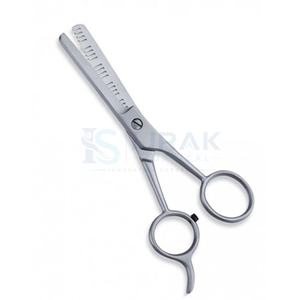 Ciseaux professionnels pour la parrure des cheveux, en acier inoxydable, à pointe arrondie, pour droitiers, manche long, outils de salon - Product Image 1