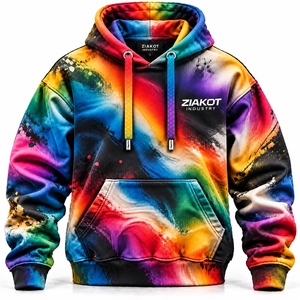 Custom Fleece <b>Hoodie</b> Wholesale Heavyweight Pullover Sweatshirt Custom Logo Hoodies ZIAKOT INDUSTRY Pakistan Manufacturer - Product Image 4