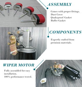 40 ans de fabrication de moteur d'essuie-glace à usage intensif 12 Volt 24 Volt Moteur d'essuie-glace bras d'entraînement Supports personnalisés Divers arbres - Product Image 2