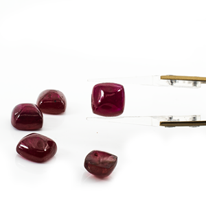 Rubis naturel de Bangkok, taille calibrée en forme de sucre, 7 mm, pierre précieuse naturelle en vrac pour la fabrication de bijoux, prête à l'emploi - Product Image 3