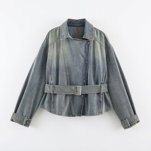 Chaqueta de Mezclilla para Mujer, de Alta Calidad, de Algodón, de Secado Rápido, Talla Grande, Impermeable, Informal, para Otoño e Invierno, con Botones, Talla Grande - Product Image 6