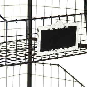 Spacious Eco-friendly Vintage Geometric Metal <b>Wire</b> <b>Storage</b> <b>Basket</b> Heavy Duty Home Organization Bin - Product Image 3