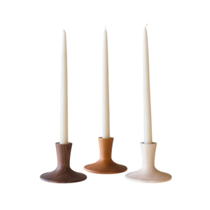 New Decorative Wooden Candlestick Holder Tapered Shape Natural Color Home Decoration Lighting <b>Candle</b> <b>Taper</b> On Sale - Product Image 4