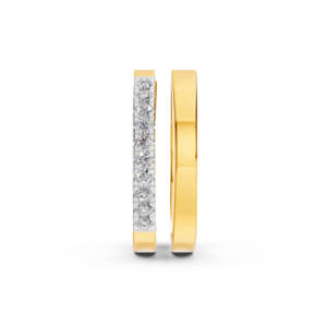 Pendientes de Oro Sólido de 14K, 9K, 10K y 18K con Diamantes de Laboratorio, Certificados por IGI, RJC, ODM, OEM, Fabricante de Joyería Fina Ética, Venta al por Mayor EA501901 - Product Image 1