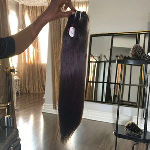 Tejido de cabello Remy ondulado al agua. Tejido de cabello humano crudo. Tejido de cabello humano indio de doble trama de máquina de India - Product Image 1