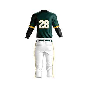 Uniforme de Béisbol de Alta Calidad, Kits Personalizados OEM, Camisetas, Pantalones Cortos Transpirables, Impresión por Sublimación de Alta Calidad, 100% - Product Image 3