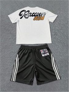 Conjunto Deportivo de 2 Piezas para Hombre, Camisetas con Número Estampado de Manga Corta y Pantalones Cortos Deportivos a Rayas - Product Image 4