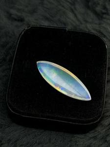 Opale de feu éthiopienne naturelle, cabochon forme marquise, 16,42 ct, multicolore, éclatante, pierre précieuse en vrac pour bijoux et bien-être - Product Image 2