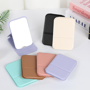 Espejo de Maquillaje Plegable Mini, Espejo Cosmético Personalizado Minimalista de Bolsillo para Escritorio - Product Image 1