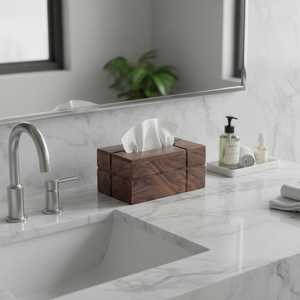 Decorative Wooden Napkin <b>Tissue</b> <b>Holder</b> Box Multipurpose Storage For <b>Kitchen</b> Dining Table Home Hotel Restaurant And Office Use - Product Image 6