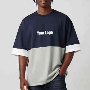 Short Sleeves Oversized Anti-Pilling Solid Color Streetwear T-Shirt New Arrival Mens Lightweight Fully Customized Summer T Shir - Product Image 1