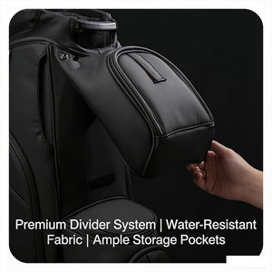 Sac de golf professionnel pour cadres, avec organisation multi-poches et base renforcée pour une stabilité accrue lors de la conduite. - Product Image 6