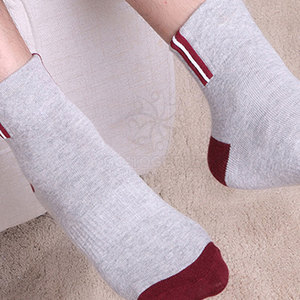 Comfortable Men Casual <b>Socks</b> Stretchable Fabric Moisture Absorbent Design For Regular Wear - Product Image 4