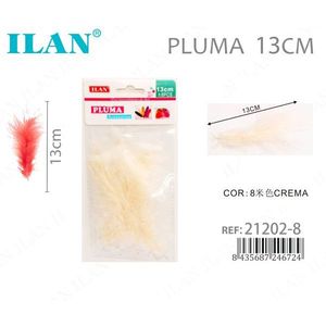 Piume Artigianali ILAN Pluma 13Cm Crema - Product Image 1