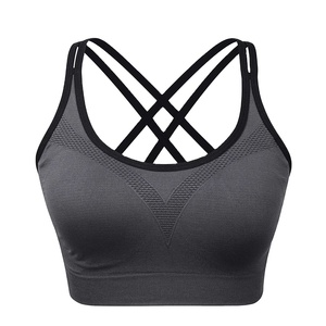 Women's High Support Plaid Sports <b>Bras</b> for Yoga Running Breathable Spandex Removable <b>Cups</b> Pakistan Made Sports <b>Bra</b> OEM - Product Image 6